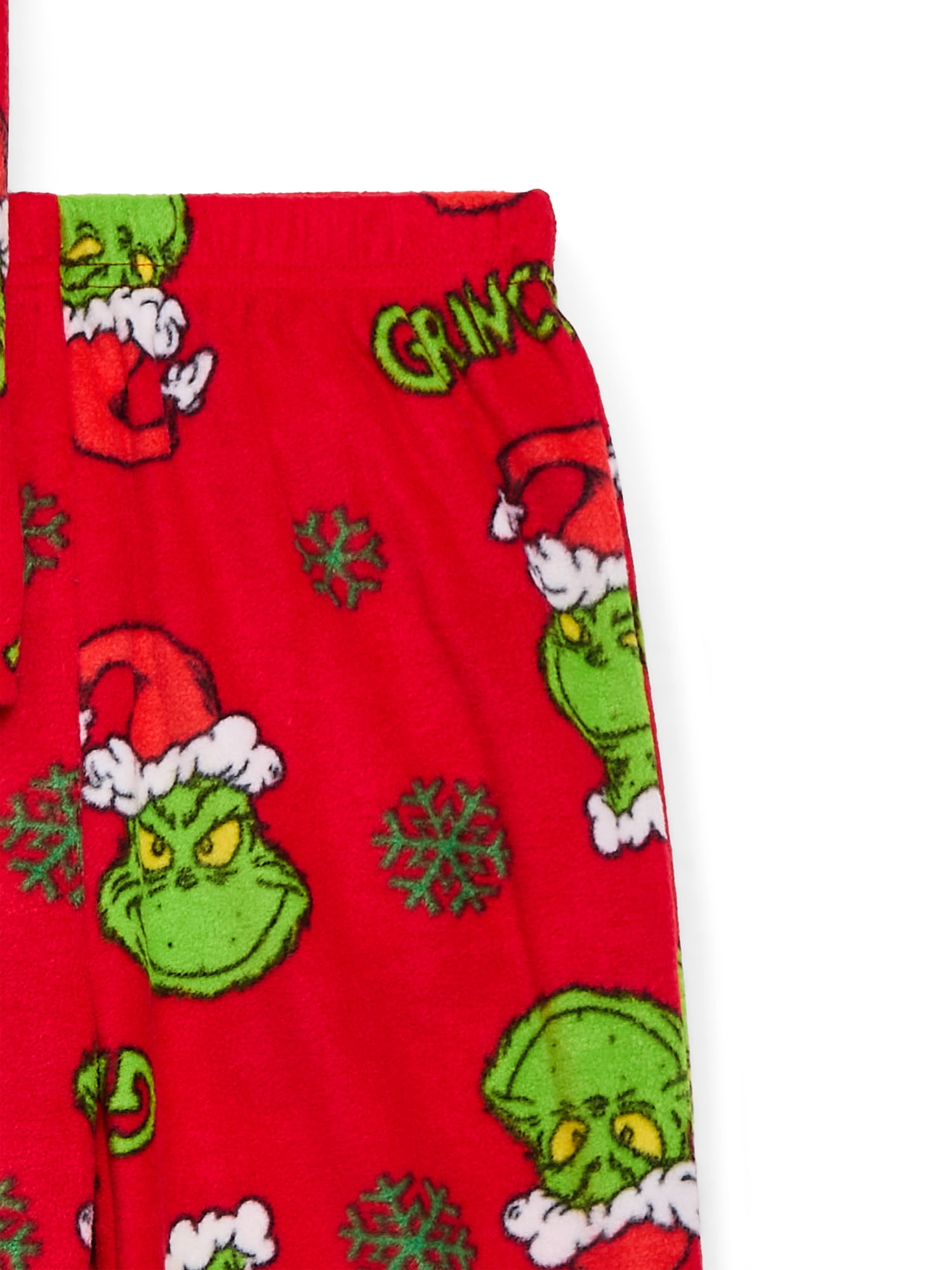 How the Grinch Stole Christmas Holiday Boys Long Sleeve Top and Pants Pajama Set, 2-Piece, Sizes 4-12