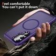 thumbnail image 4 of Dteck for Samsung Galaxy S23 Case with Magnetic, Compatible with MagSafe, Military Drop Protection Slim Translucent Matte Shockproof with Anti-Fingerprint Phone Case,Purple, 4 of 8