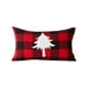 thumbnail image 2 of Ganfancp Navidad Rojo y Negro Plaid Bordado Cojín Cojín Funda Cojín Estilo Navidad Dormitorio Salón Almohada Sin Núcleo Ofertas Del Día Sólo En Línea Funda de Cojín X 1, 2 of 6