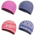 thumbnail image 4 of Bonnets de Bain pour Enfants de Couleur Unie Bonnet de Natation Bonnet de Natation Bonnets de Bain pour Enfants de 2 à 8 Ans Garçons Filles avec Cheveux Longs, 4 of 5