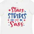 thumbnail image 4 of Inktastic 4th of July Stars Stripes and Sass Blue and Red Stars Girls Toddler T-Shirt, 4 of 5