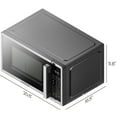 thumbnail image 6 of Chefman 1.1 Cu ft Countertop Microwave Oven, 1000 Watts - Stainless Steel, 6 of 7