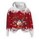 thumbnail image 4 of WILLBEST Sudadera Deportiva para Mujer, Estilo Casual, con Estampado Navideño de Ciervos con Cabeza Grande y Copos de Nieve, Cuello Redondo, Manga Larga y Capucha Ligera Grande, 4 of 4