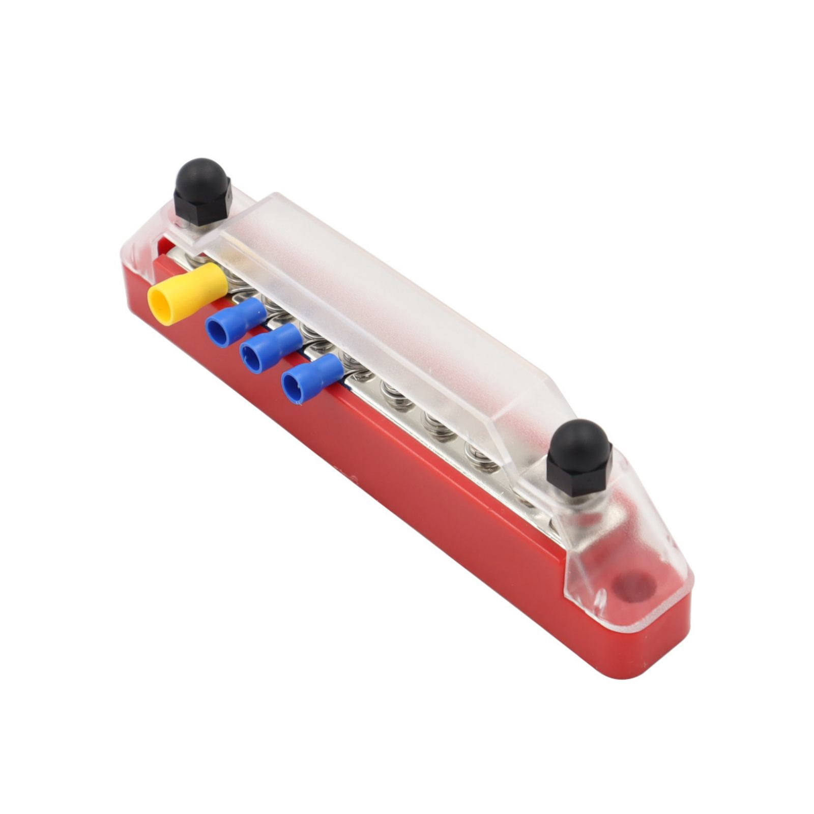 GUYUTING Power Distribution Bus Bar Terminal Block Kit 12V Red Black 130A 150A 300V 48V for Automotive Marine RV Truck Boat Wiring
