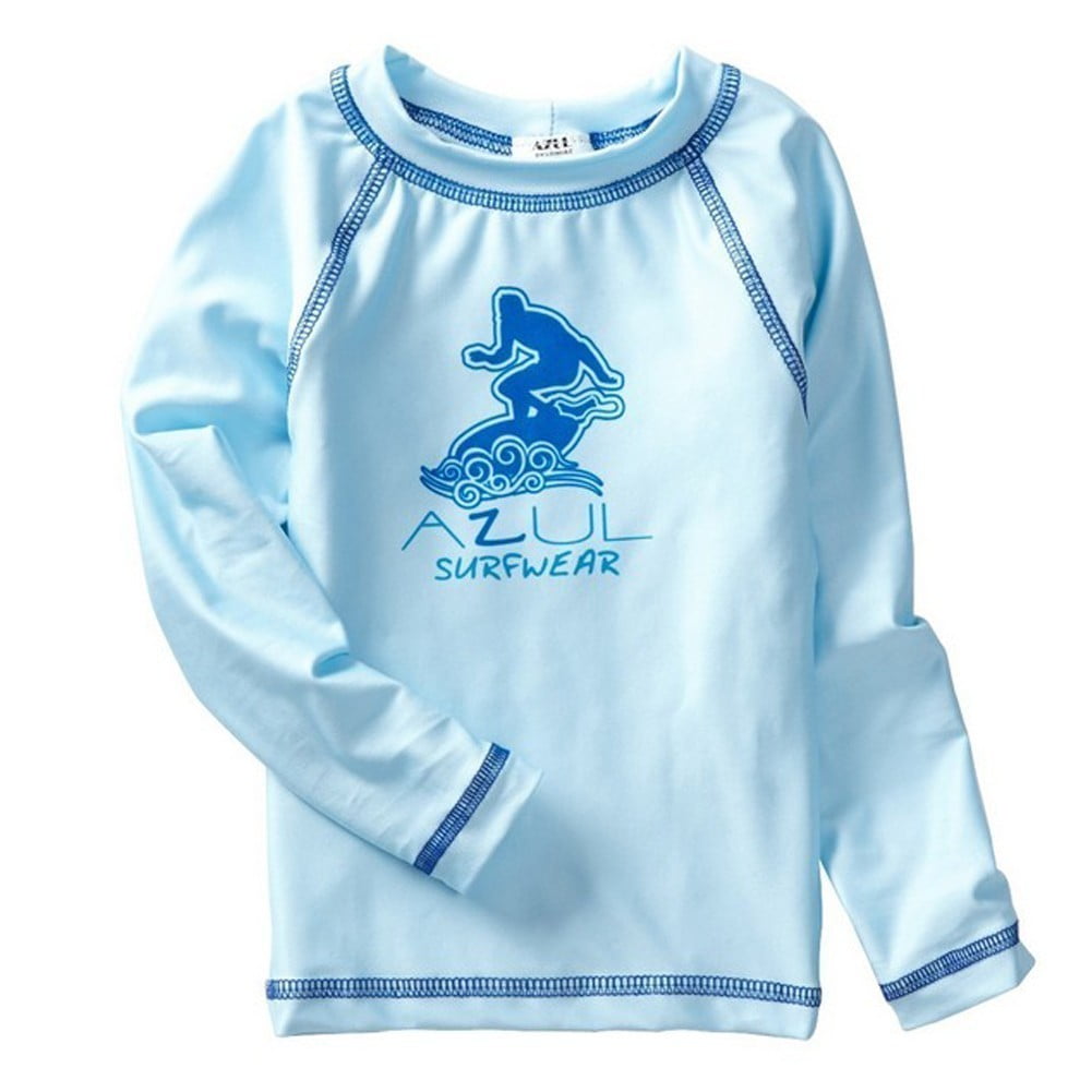 Blue 12m Carters Boys UV Shark and Scuba Diver Rash Guard Shirt