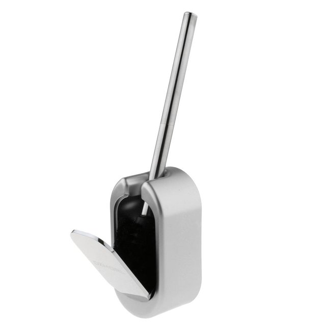 Accesorio Limpiador de Limpieza de Baño de Inodoro con Mango de Acero Inoxidable Y Mango de Acero Inoxidable Sin Clavos Sin Rieles Plata Baoblaze Juego de cepillo para baño