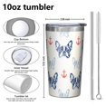thumbnail image 4 of Anchor and Bulldog Dog 10oz Tumblers Stainless Steel Tumbler with Lid and Straw,Vacuum Insulated Double Wall Travel Tumbler Cups with Cleaning Brush for Coffee, Tea, 4 of 4