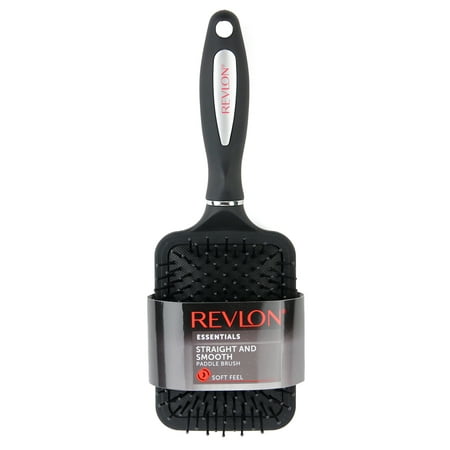 Revlon Straight & Smooth Black Paddle Hair Brush (Best Paddle Brush For Curly Hair)