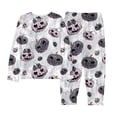 thumbnail image 1 of GPOECD Boys Outfits Sets Winter Alien Hallowmas Cartoon Print Long Sleeve Top Pants Pajamas Loungewear Kids Homewear Comfortable Casual e-Light Gray,5Y, 1 of 3