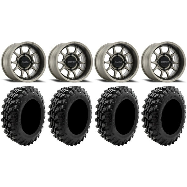 Method 409 15 Grey 4 3 Wheels 35 K9 Tires Polaris Rzr Xp 1000 Pro Xp Ranger Xp 900 1000 Walmart Com Walmart Com