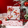 thumbnail image 4 of HOMERAL Christmas Wrapping Paper Roll - Silver Gift Wrap with Canta Claus, Gift Box, "Merry Christmas" Letter and Reindeer - Perfect for Christmas - 17 Inch X 33 Feet, 4 of 7
