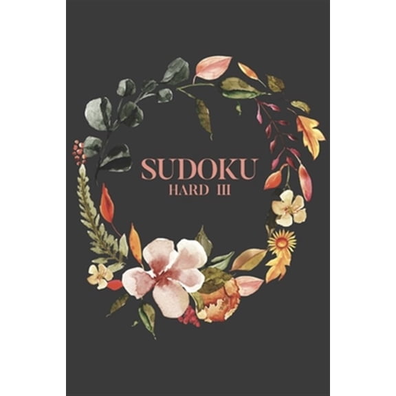 Pre-Owned Sudoku Hard III: 100 Hard Difficult Level Sudoku Puzzles, 6x9 Travel Size, Great Gift for Sudoku Lovers, Puzzle Book, Surgery Get Well