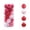 Red, variant on Painted Christmas Ball Ornament Set, Warm Amber Plastic Hanging Bauble Collection in 12.6 x 5.51 x 5.51 in Box for Trees