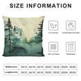 thumbnail image 5 of ARISTURING  Watercolor Foggy Forest Throw Pillow Covers Vintage Nature Landscape Square Pillowcases Cushion Cover for Room Sofa Chair Bed Home Decor, 5 of 5