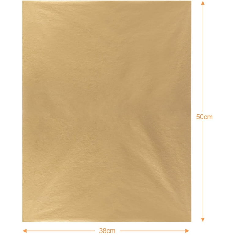 Naler 60 Sheets Metallic Gold Tissue Paper Bulk,15 x 20 Gift Wrapping  Tissue for Party Packaging