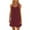 Wine, variant on gakvbuo Summer Beach Cover Up Dresses For Women Casual Crew Neck T Shirt Dress Sleeveless Sundress Tank Mini Dress