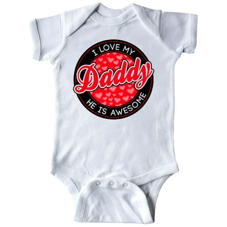 

Inktastic I love my daddy Gift Baby Boy or Baby Girl Bodysuit