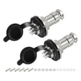 thumbnail image 1 of Conector de aviación GX20 7 pines, conector de metal para panel, macho y hembra, con tapa de enchufe de aviación, 2 paquetes, 1 of 7