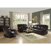 Traditional Espresso Sofa + Loveseat + Recliner by Acme Corra 52050-3pcs
