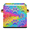 Multicolor 1, variant on CURLYOOT Colorful Hummingbird Cube Storage Bin 11 Inch Fabric Storage Cube for Shelves Decorative Mexico Bird Foldable Basket with Leather Handle for Closet Shelves Organizer