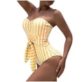 thumbnail image 2 of Conjunto de bikini a rayas para mujer Traje de baño Sujetador sexy Traje de baño Ropa de playa Fridja  nalpqowj24316, 2 of 9
