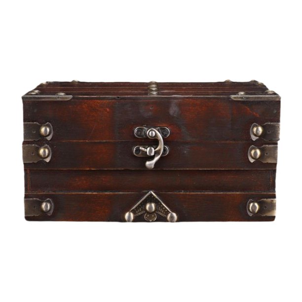 Caja de madera de joyería caja de caja de la caja colgantes de cumpleaños ornamentos aretes de boda de boda clips para el cabello