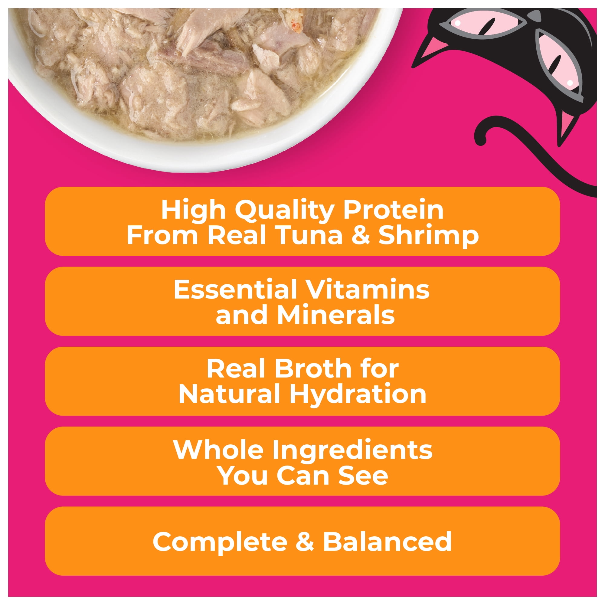 Tiki Cat Born Carnivore Wet Cat Food, Tuna & Shrimp Recipe in Tuna Broth, 2.4 oz. Can