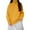 Yellow, variant on Duoif Sweaters for Women Trendy Women's Autumn and Winter New Neck Loose Versatile Solid Color Pullover Sweater Women's Sweaters Womens Tops White S