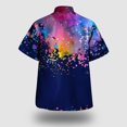 thumbnail image 4 of Camisas Oversize Hombre Hombres Casual Manga corta Primavera Verano Turndown Neck 3D Impreso Camisas Moda Top Blusa Camisas (Blue, S), 4 of 5