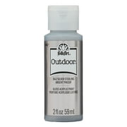 FolkArt Outdoor Acrylic Craft Paint, Metallic Silver, 2 fl oz