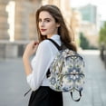 thumbnail image 6 of FORMRS Mini Backpack Purse for Women Travel Daypack Casual Shoulder Bag, Green Floral, 6 of 7