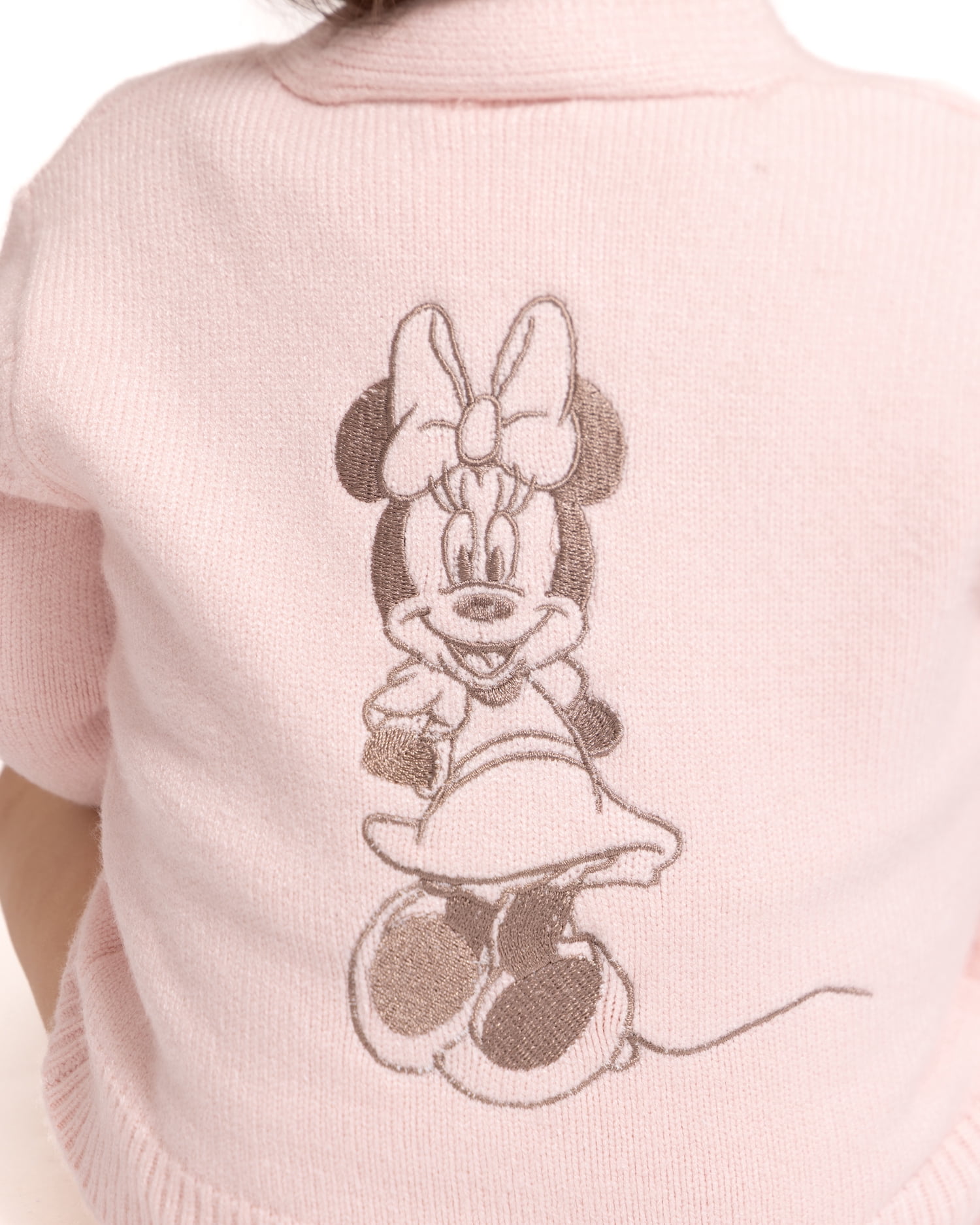Disney Baby Girl’s Minnie Mouse Embroidered Cardigan with Long Sleeves, Sizes 0/3M-18M