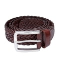 thumbnail image 2 of Cinturón Falari para hombre trenzado 100% piel auténtica marrón 38-40, 2 of 8