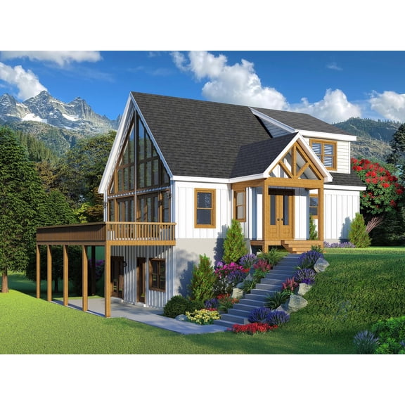 763-13522: Traditional Country 4 Bed, 4 Bath Luxury Home Plan, 2954 Sq Ft: Full Blueprints with License to Build by Home Plan Marketplace - Lesuto