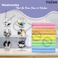 thumbnail image 3 of VeZee Home Style Essential 100% Cotton Assorted Wash Cloths, 12x12 in, 30 Pieces, 3 of 6