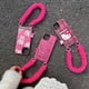 thumbnail image 4 of Correa de muñeca de felpa de Hello Kitty de dibujos animados dulce y fresco para funda de teléfono Iphone15promax 14 Lindo 13 Todo incluido 12, 4 of 4