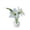C, variant on Glass Artistic Miniature Ornaments (Translucent Blue Lily Set) - Bouquet Desktop Decor Set with Vase - Must Have Glass Flower Arrangement for Workspace, Office, and Home Display