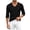 Black, variant on Men's Long Sleeve V-Neck T-Shirt Soft Breathable Basic Tee Everyday Casual Top