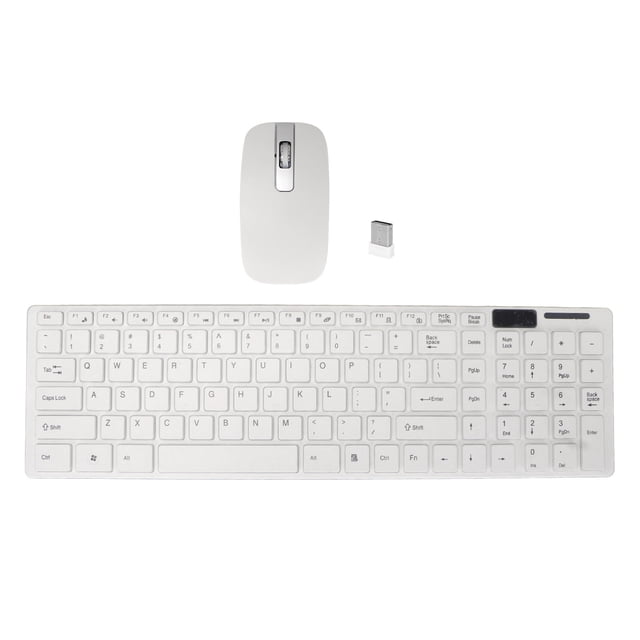 Teclado inalámbrico Mouse Combo 2.4G Ultra fino 1600dpi 78 teclas para juegos de Ministerio del Interior