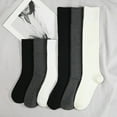 thumbnail image 3 of Calcetines largos para hombre, tubo negro de longitud media, calcetines de algodón de color sólido de alta gama a la moda para otoño e invierno （negro） Rojo Verde MX-0130454FYD, 3 of 5