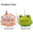 thumbnail image 3 of Shower Loofah Sponges for Kids,Cute Frog and Octopus Shape Toddler Bath Exfoliating Body Scrubber Mesh Loofahs Sponge[2 Pack],Designed for Baby Women Boys and Girl, 3 of 4