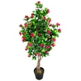 thumbnail image 4 of Northlight Potted Artificial Bougainvillea Tree - 74.5" - Pink, 4 of 8
