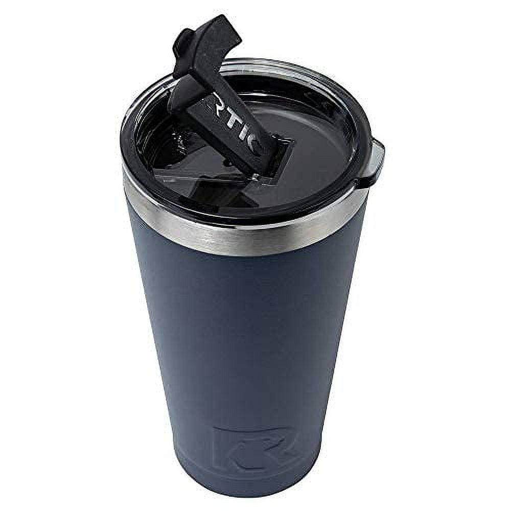 RTIC Pint 16 oz Insulated Tumbler Stainless Steel Metal Coffee, Frozen  Cocktail, Drink, Tea Travel Cup with Lid, Spill Proof, Hot and Cold,  Portable Thermal Mug for Car, Camping, RTIC Ice 