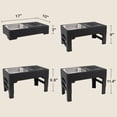 thumbnail image 7 of Taglory Elevated Dog Bowls with Stainless Bowl, Adjust 4 Heights for Small Medium Large Dogs, Black, 7 of 7