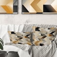thumbnail image 3 of Designart "Serene Minimalist Polygons in Beige" Geometric Printed Throw Pillow, 3 of 5