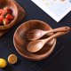 thumbnail image 5 of Juego de utensilios de cocina de madera, 6 cucharas de madera para cocinar, cucharas de madera de teca natural para sartenes antiadherentes., 5 of 7
