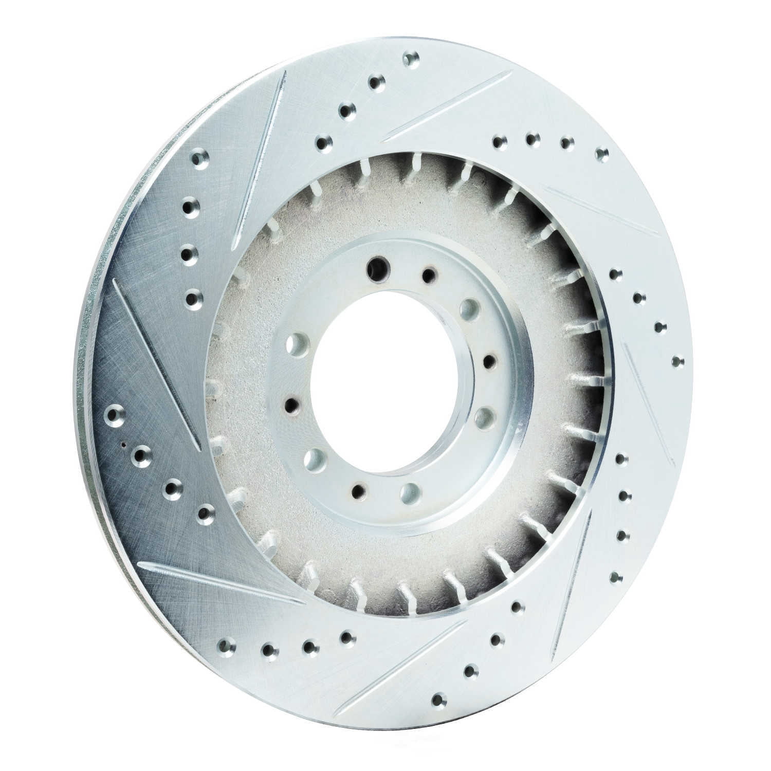 Dynamic Friction Company 631-72055R DFC Brake Rotor - Drilled And Slotted - Silver
