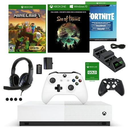 Xbox One S Digital Fortenite Bundle with Accessories Kit