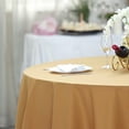 thumbnail image 6 of BalsaCircle 10 Pieces 108" Gold Round Polyester Tablecloths Fabric Table Cover Linens, 6 of 8