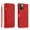 Red, variant on SaniMore for iPhone 15 Pro Max Case (6.7" 2023) with Zipper Wallet & Wrist Strap & Magnetic Closure Card Slots Kickstand Shockproof Anti-drop Slim Full-around Protective Business Cover, Brown